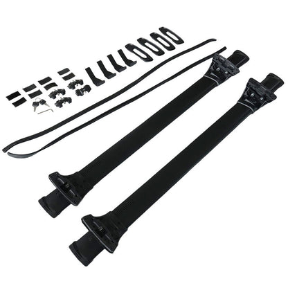 2 x Roof Rack Cross Bars Black Fit For Toyota Hilux Dual Cab 4 Door 2012-2024