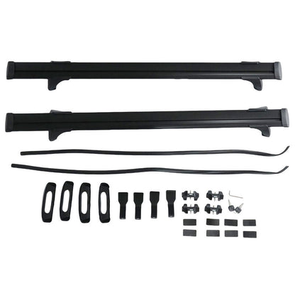 2 x Roof Rack Cross Bars Black Fit For Toyota Hilux Dual Cab 4 Door 2012-2024