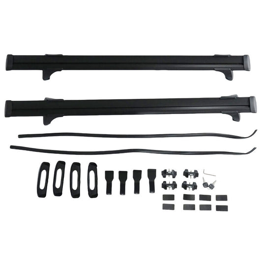 2 x Roof Rack Cross Bars Black Fit For Toyota Hilux Dual Cab 4 Door 2012-2024