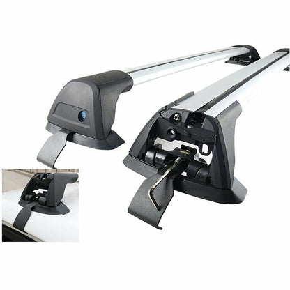 2 x Non-Rail Aero Alloy Roof Rack Cross Bar Fit For Suzuki Grand Vitara For Nissan Qashqai ST 5 Doors