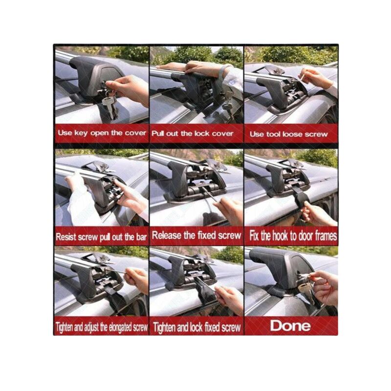 2 x Non-Rail Aero Alloy Roof Rack Cross Bar Fit For Suzuki Grand Vitara For Nissan Qashqai ST 5 Doors