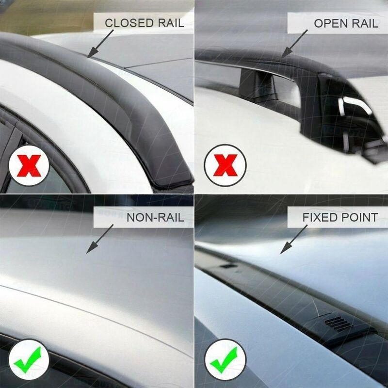 2 x Non-Rail Aero Alloy Roof Rack Cross Bar Fit For Suzuki Grand Vitara For Nissan Qashqai ST 5 Doors