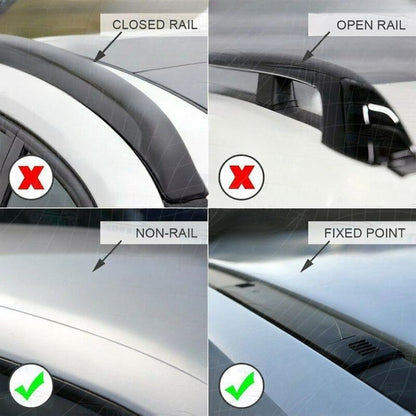 2 x Non-Rail Aero Alloy Roof Rack Cross Bar Fit For Suzuki Grand Vitara For Nissan Qashqai ST 5 Doors