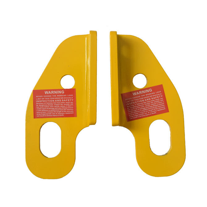 Front Recovery Tow Point Kit 5 Tonne Hitch Fit For Nissan Patrol GU Navara D40 Navara D23 / NP300 Pathfinder R51 Yellow