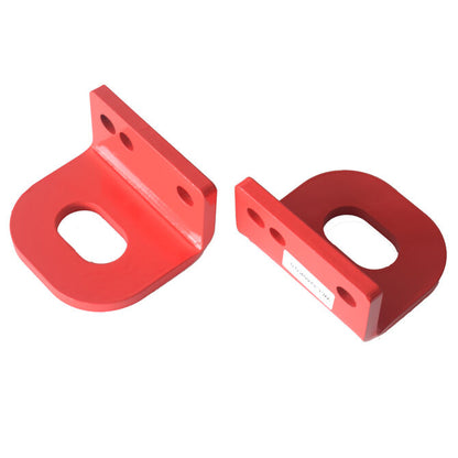 Front Recovery Tow Point Kit 3250 KG Hitch Fit For Nissan Navara D22 H/D Red