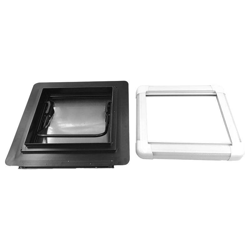 RV Caravan Skylight 450x400mm Complete Roof Hatch Eurostyle With LED Remote Control