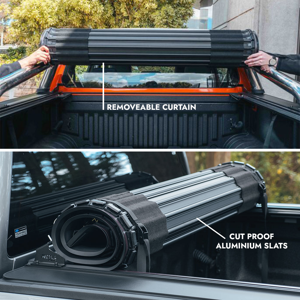 HSP Roll Mate: Roll Mate closed over the ute tub on a dual cab