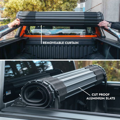 HSP Roll Mate: Roll Mate closed over the ute tub on a dual cab