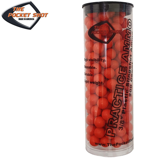 Orange Plastic Ammo 200 Pack