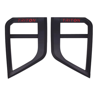 For MITSUBISHI TRITON l200 2019 2023 Accessories Matte Black out kit  Body Kits Lamp Cover Door Trims 2020 2021 2022 Pickup Truck