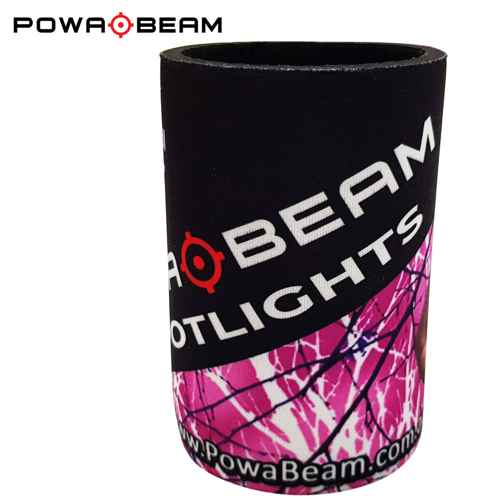 Powa Beam - Pink Camo Stubby Cooler