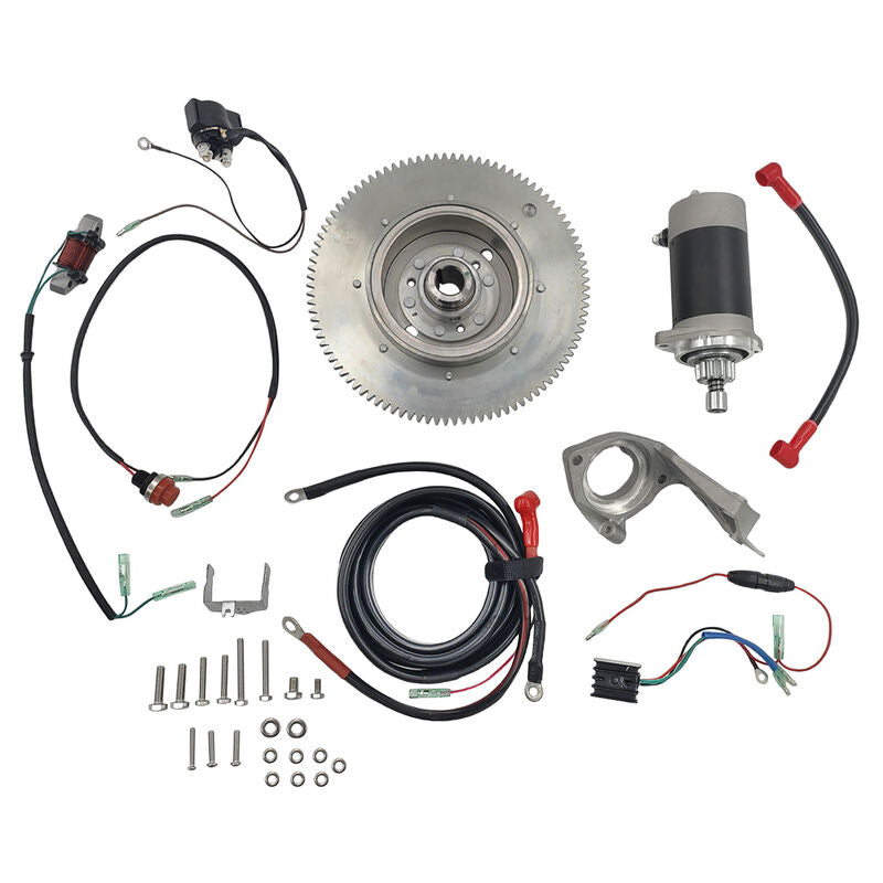 Electrical Start Conversion Kit Fit For Yamaha 2 Stroke 30HP Outboard 61N85550-10