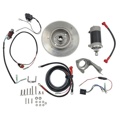 Electrical Start Conversion Kit Fit For Yamaha 2 Stroke 30HP Outboard 61N85550-10