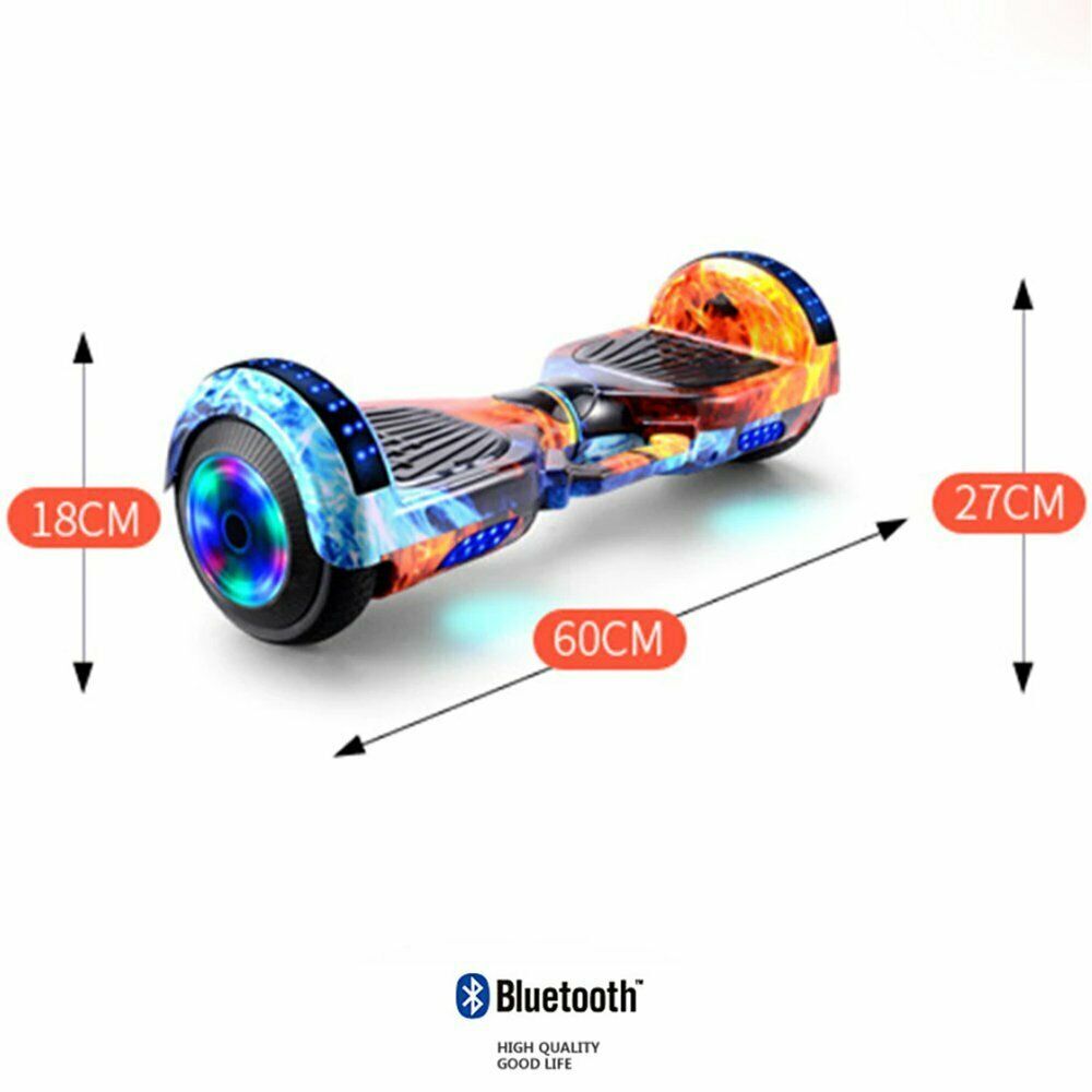 60cm Hoverboard Scooter Self Balancing Electric Hover Board Skateboard Starry Purple