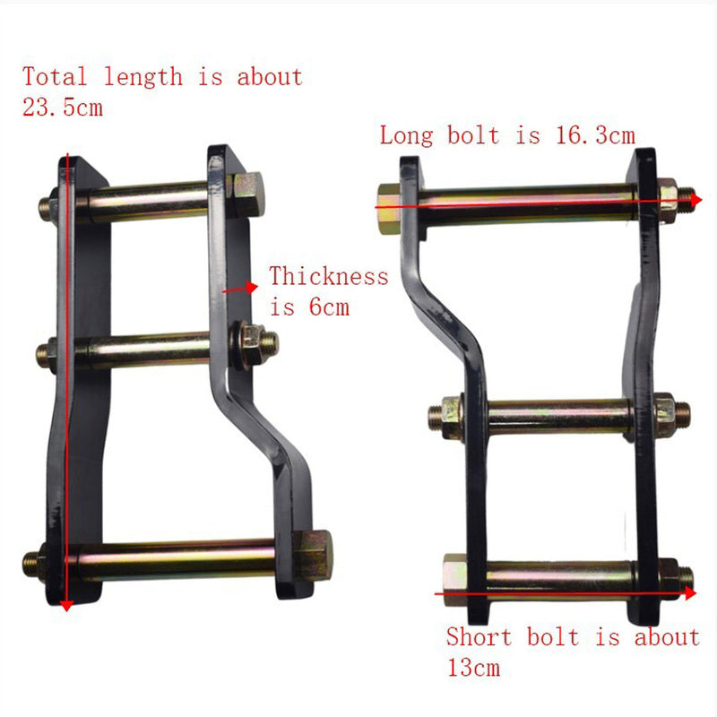 2" Rear Extended Greasable Shackles Lift Kit Fit For GWM Great Wall Cannon 2020-On