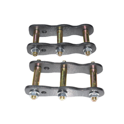 Rear 2" Lift Kit 50mm Extended Greasable Shackles Fit For Nissan Navara D22 4WD