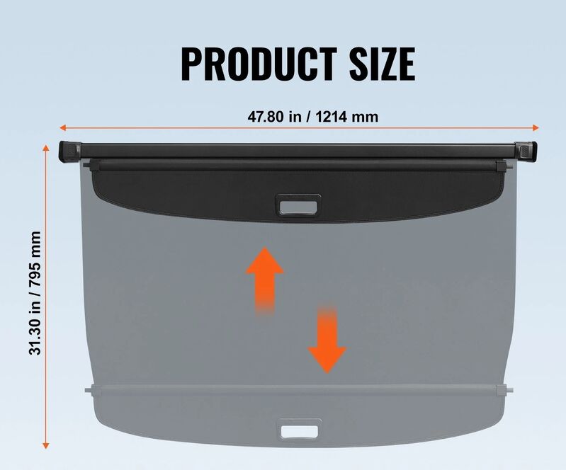 Rear Trunk Cargo Security Cover Shade Fit For Toyota RAV4 2019-2024