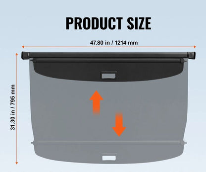 Rear Trunk Cargo Security Cover Shade Fit For Toyota RAV4 2019-2024