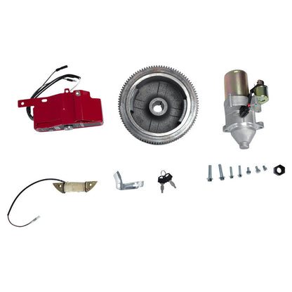 Electric Starter Motor Flywheel Kit Fit For Honda GX340 GX390 188F 11HP 13HP Engine