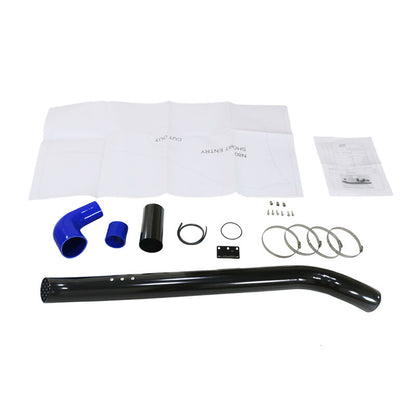 Ramped Up 4x4 black stainless Hilux snorkel kit