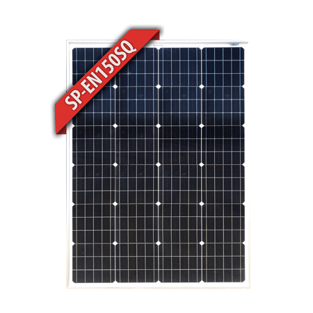 150SQ Fixed Mono Solar Panel, Available in Silver or Black Frame - SP-EN150SQ