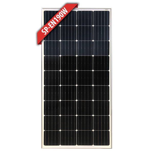 190W Fixed Mono Solar Panel (Silver or Black Frame) - SP-EN190W