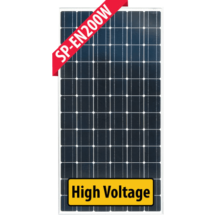 200W Fixed Mono Solar Panel, Available in Silver or Black Frame -