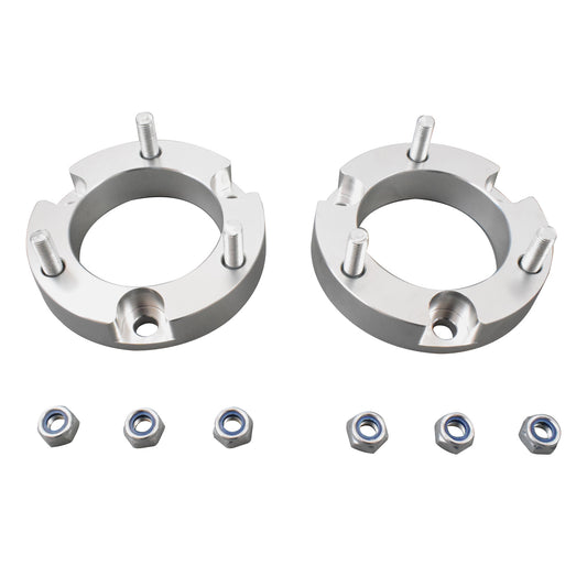 25mm Front Coil Strut Shock Spacer Lift Kit Fit For Toyota Hilux VIGO 2005-14 4WD Silver
