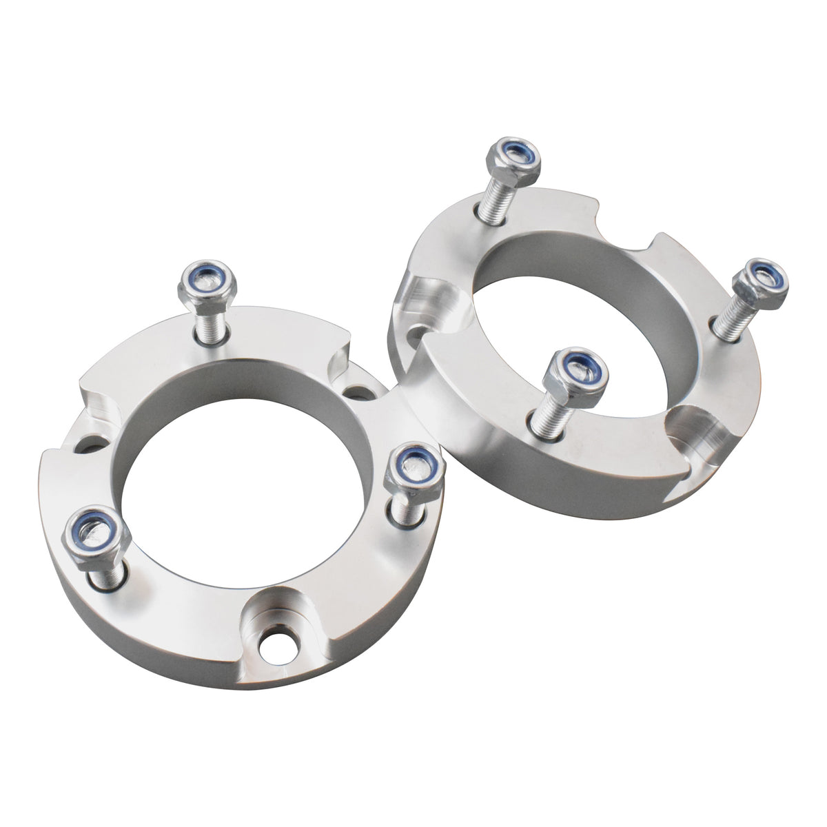 25mm Front Coil Strut Shock Spacer Lift Kit Fit For Toyota Hilux VIGO 2005-14 4WD Silver