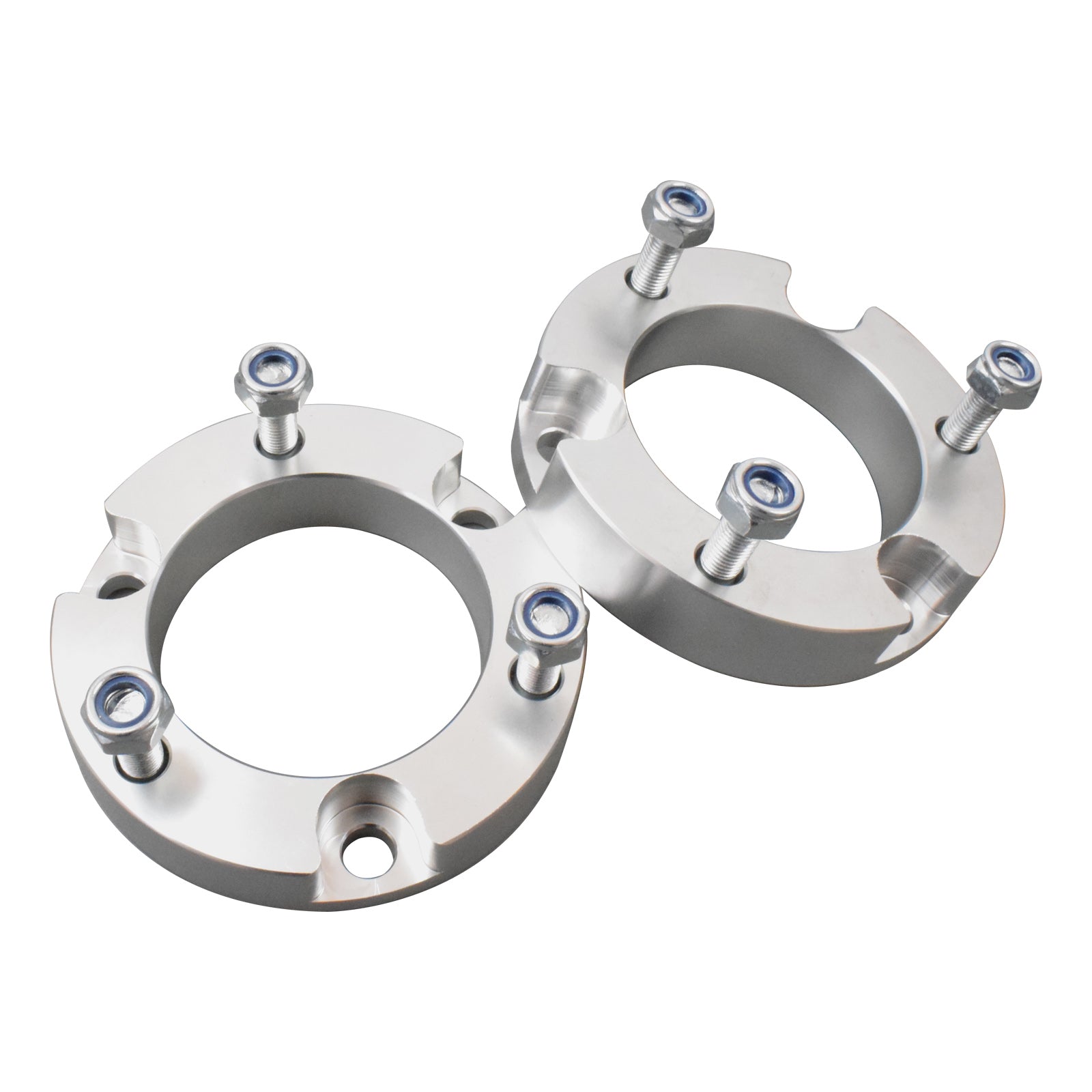 25mm Front Coil Strut Shock Spacer Lift Kit Fit For Toyota Hilux VIGO 2005-14 4WD Silver