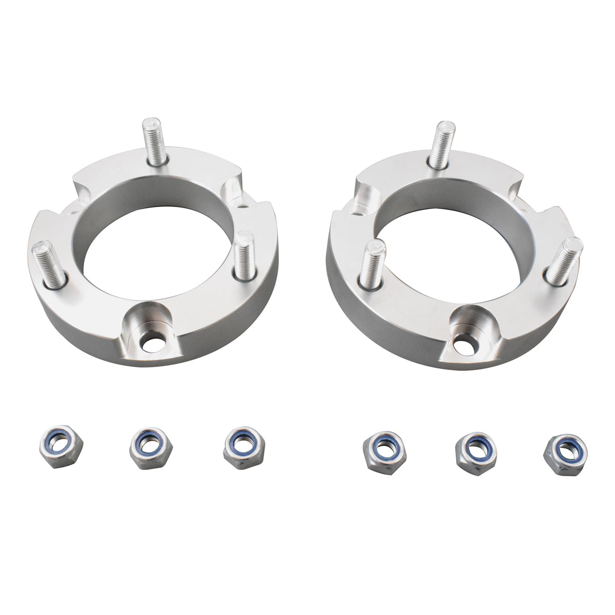 25mm Front Coil Strut Shock Spacer Lift Kit Fit For Toyota Hilux VIGO 2005-14 4WD Silver