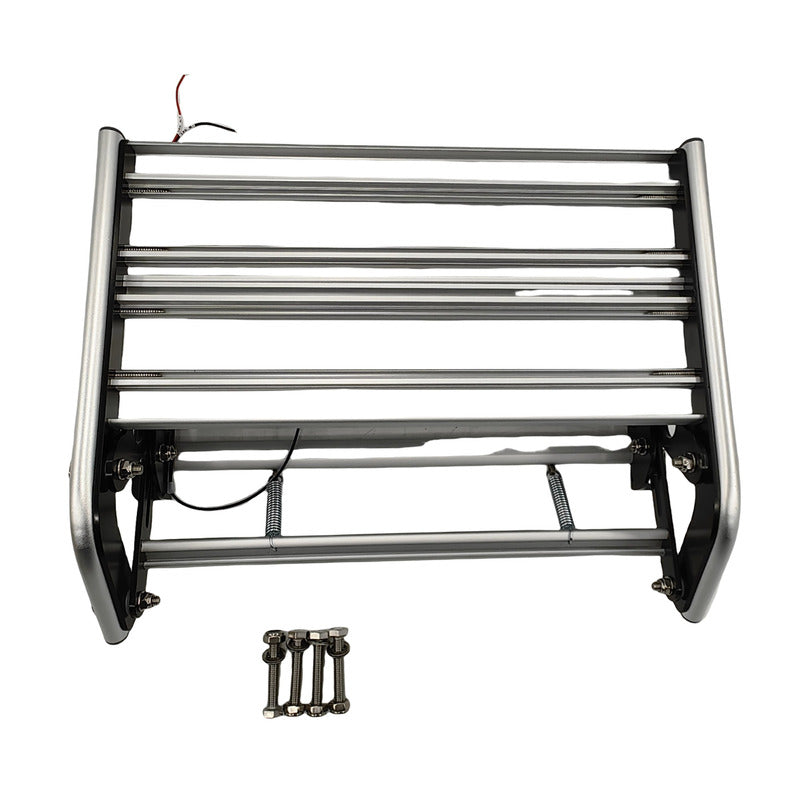 Caravan Step Aluminium Manual Folding Camper Trailer Motorhome RV With LED Light