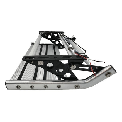 Caravan Step Aluminium Manual Folding Camper Trailer Motorhome RV With LED Light