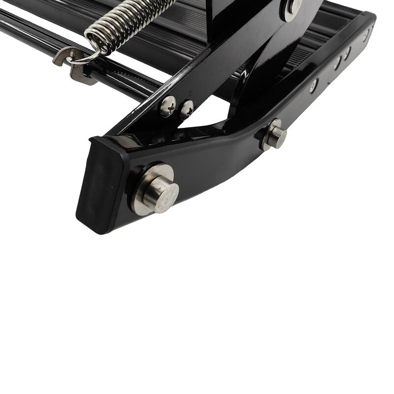 Single Caravan Step With Screws Kit Aluminium Black Pull Out Folding 550mm Fit For RV