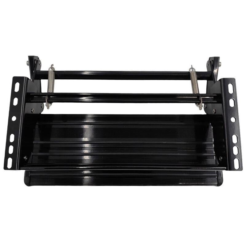 Single Caravan Step With Screws Kit Aluminium Black Pull Out Folding 550mm Fit For RV