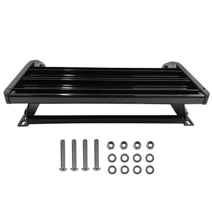 Single Caravan Step With Screws Kit Aluminium Black Pull Out Folding 550mm Fit For RV