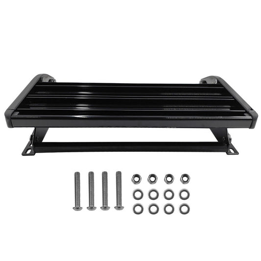 Single Caravan Step With Screws Kit Aluminium Black Pull Out Folding 550mm Fit For RV