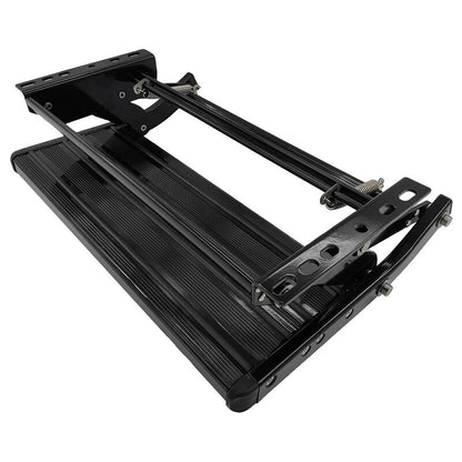 Single Caravan Step With Screws Kit Aluminium Black Pull Out Folding 550mm Fit For RV