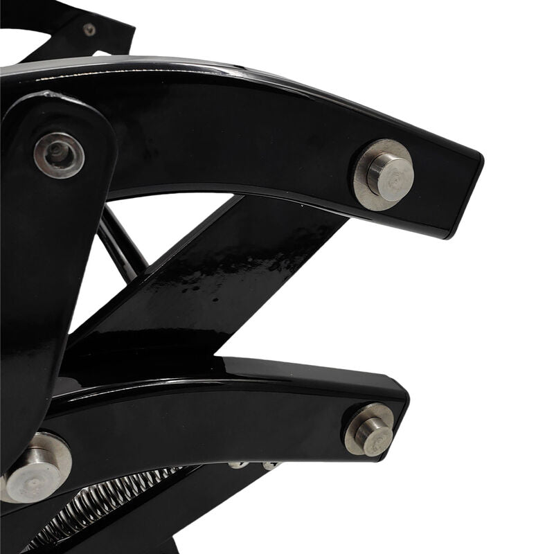 Double Caravan Step With Screws Kit Aluminum Black Pull Out Folding Fit For RV Camper Trailer