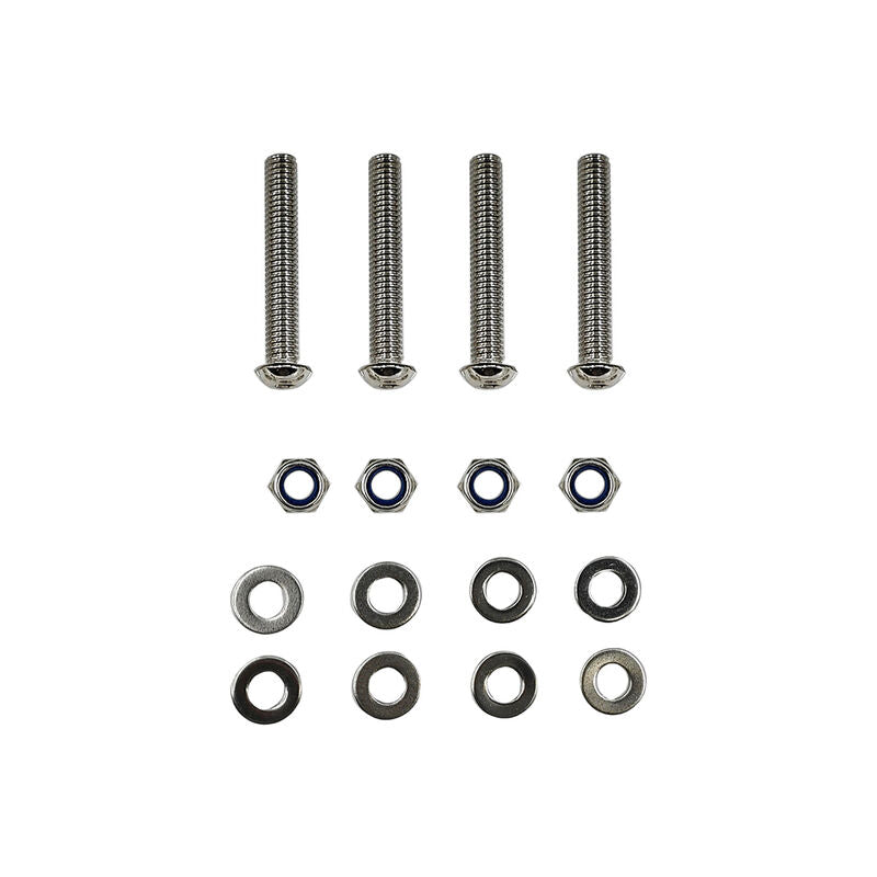 Double Caravan Step With Screws Kit Aluminum Black Pull Out Folding Fit For RV Camper Trailer