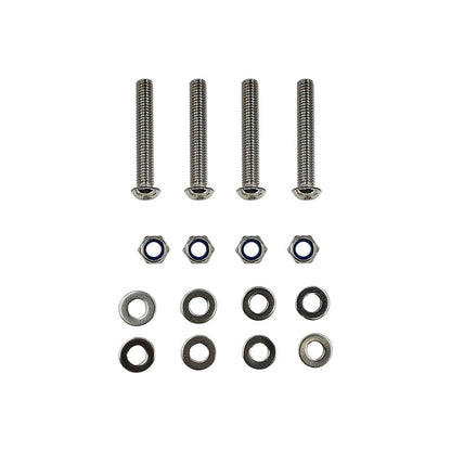 Double Caravan Step With Screws Kit Aluminum Black Pull Out Folding Fit For RV Camper Trailer