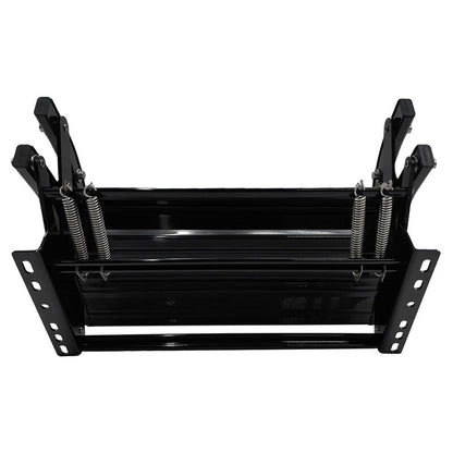 Double Caravan Step With Screws Kit Aluminum Black Pull Out Folding Fit For RV Camper Trailer