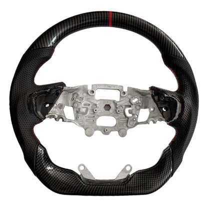 Carbon Fiber Steering Wheel Red Strip Fit For Ford Ranger Raptor RA 05/2022-2025