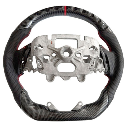 Carbon Fiber Steering Wheel Red Strip Fit For Ford Ranger Raptor RA 05/2022-2025