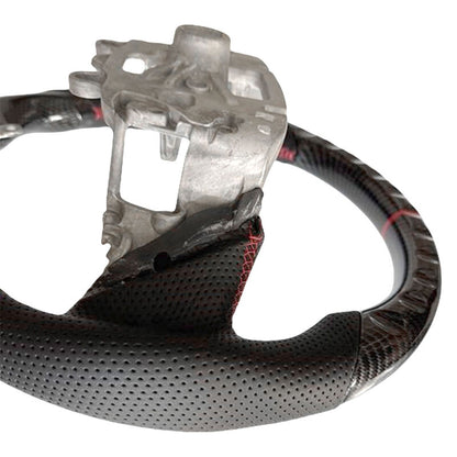 Carbon Fiber Steering Wheel Red Strip Fit For Ford Ranger Raptor RA 05/2022-2025