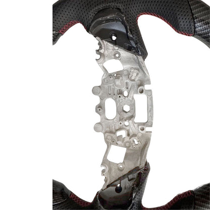 Carbon Fiber Steering Wheel Red Strip Fit For Ford Ranger Raptor RA 05/2022-2025