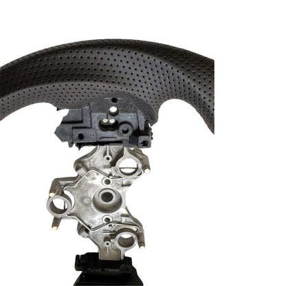 Carbon Fiber Steering Wheel Red Strip Fit For Isuzu D-Max RG 3.0L Diesel 07/2020-2024