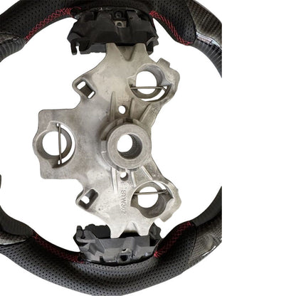 Carbon Fiber Steering Wheel Red Strip Fit For Isuzu D-Max RG 3.0L Diesel 07/2020-2024