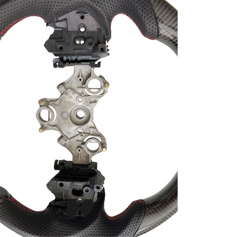 Carbon Fiber Steering Wheel Red Strip Fit For Isuzu D-Max RG 3.0L Diesel 07/2020-2024