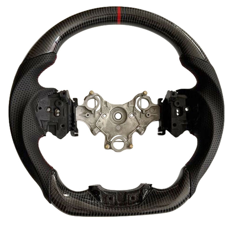 Carbon Fiber Steering Wheel Red Strip Fit For Isuzu D-Max RG 3.0L Diesel 07/2020-2024